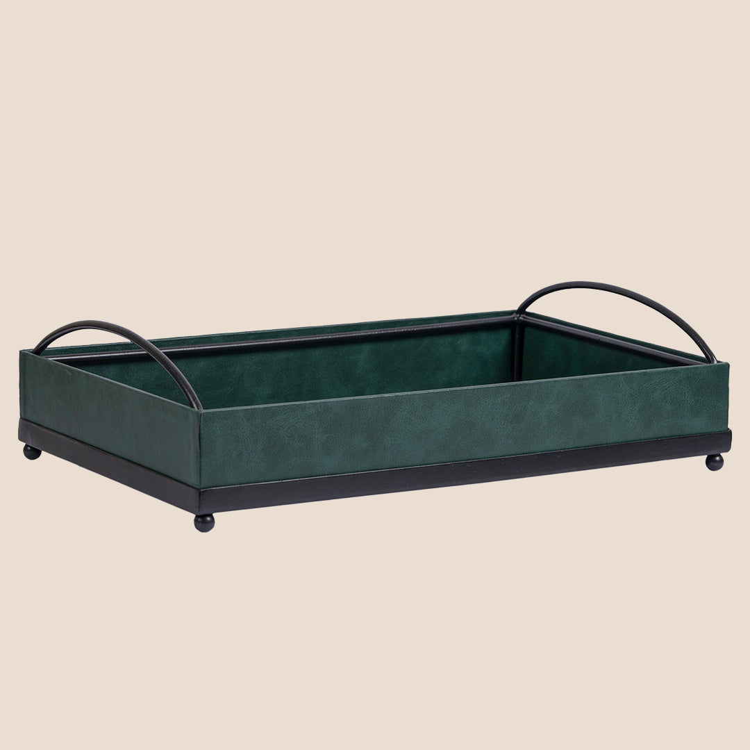 Metal luxe Leather - Décor Tray