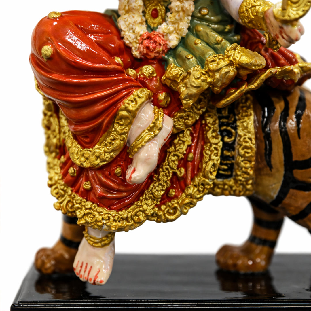 Goddess Durga Ji - God Idol (Hand Painted)
