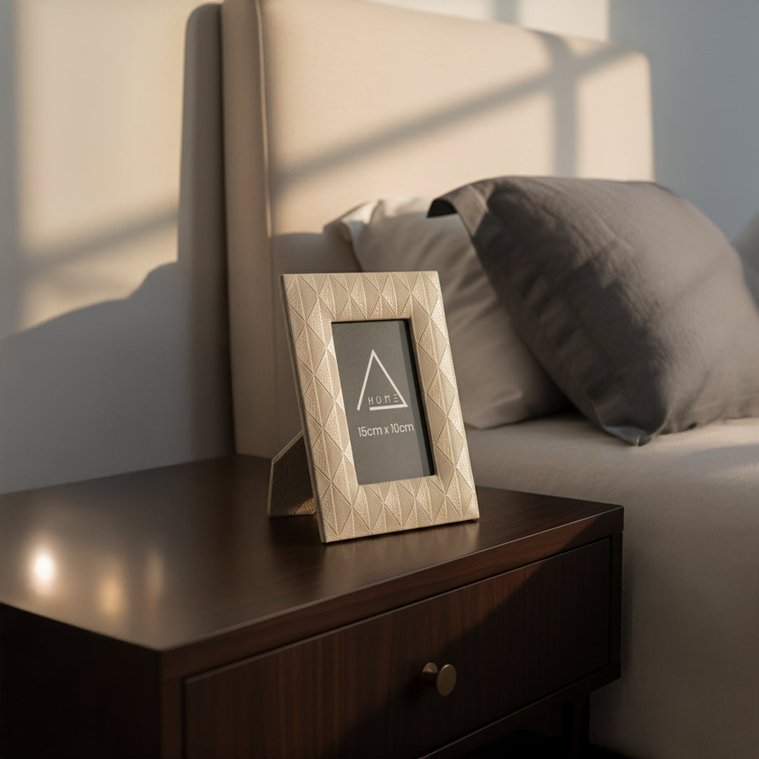 The Azure Canvas & Geometric Gallery - Photo Frame Set