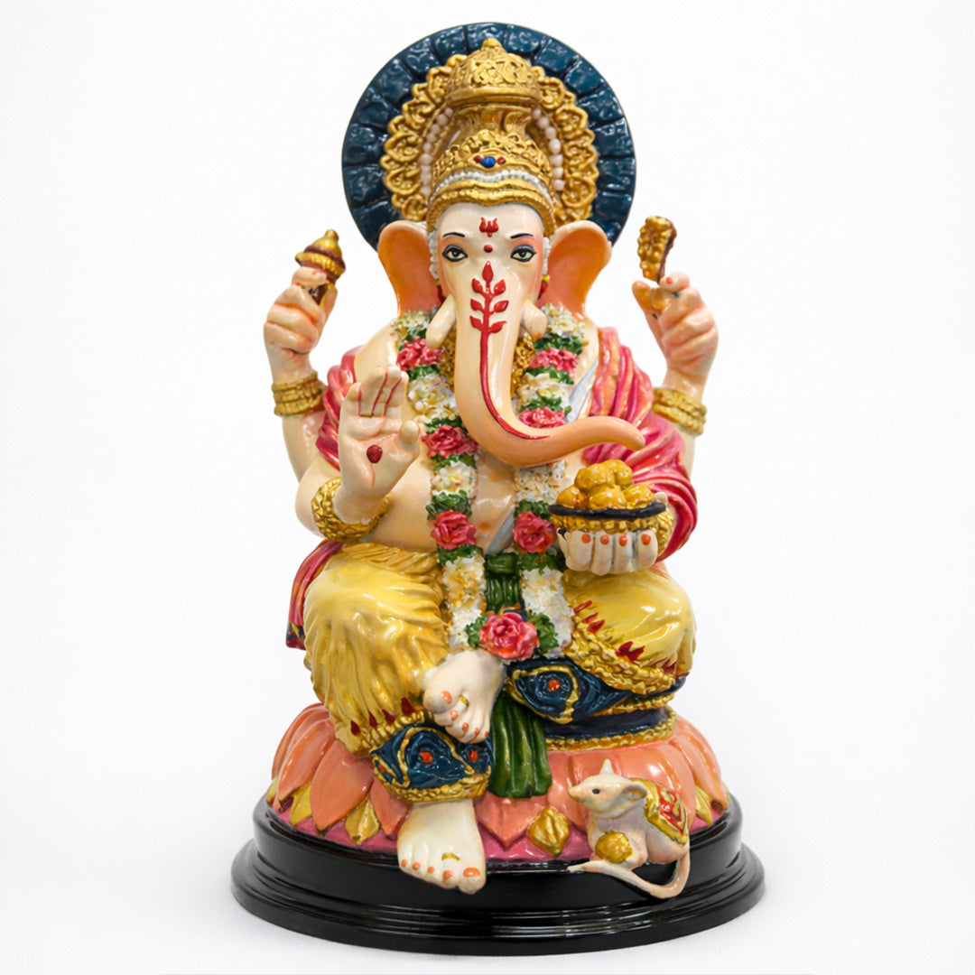 Lord Ganesh Ji - God Idol (Hand Painted)