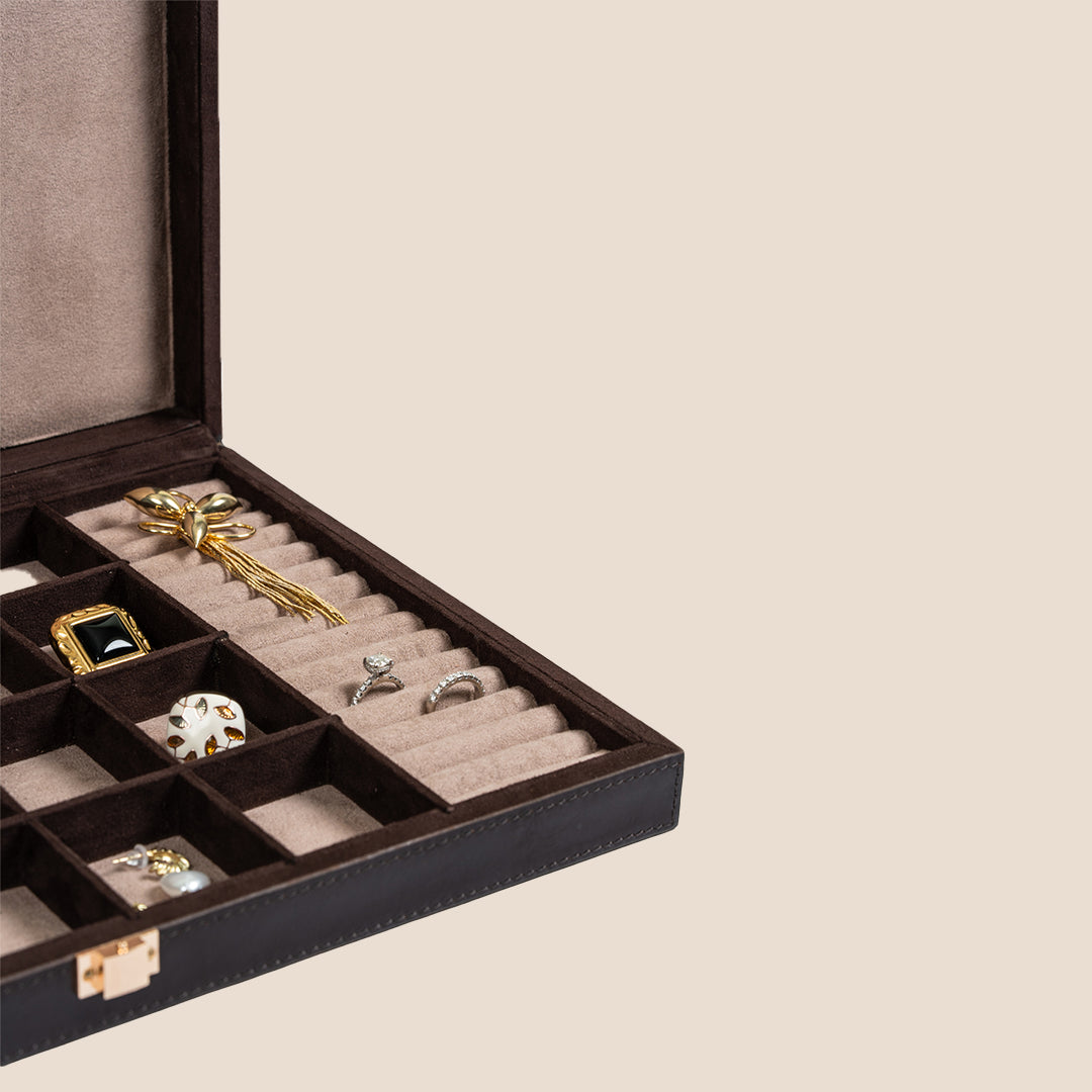 Regal Case Jewellery Organiser- Real Leather- Rakhi Gift Set