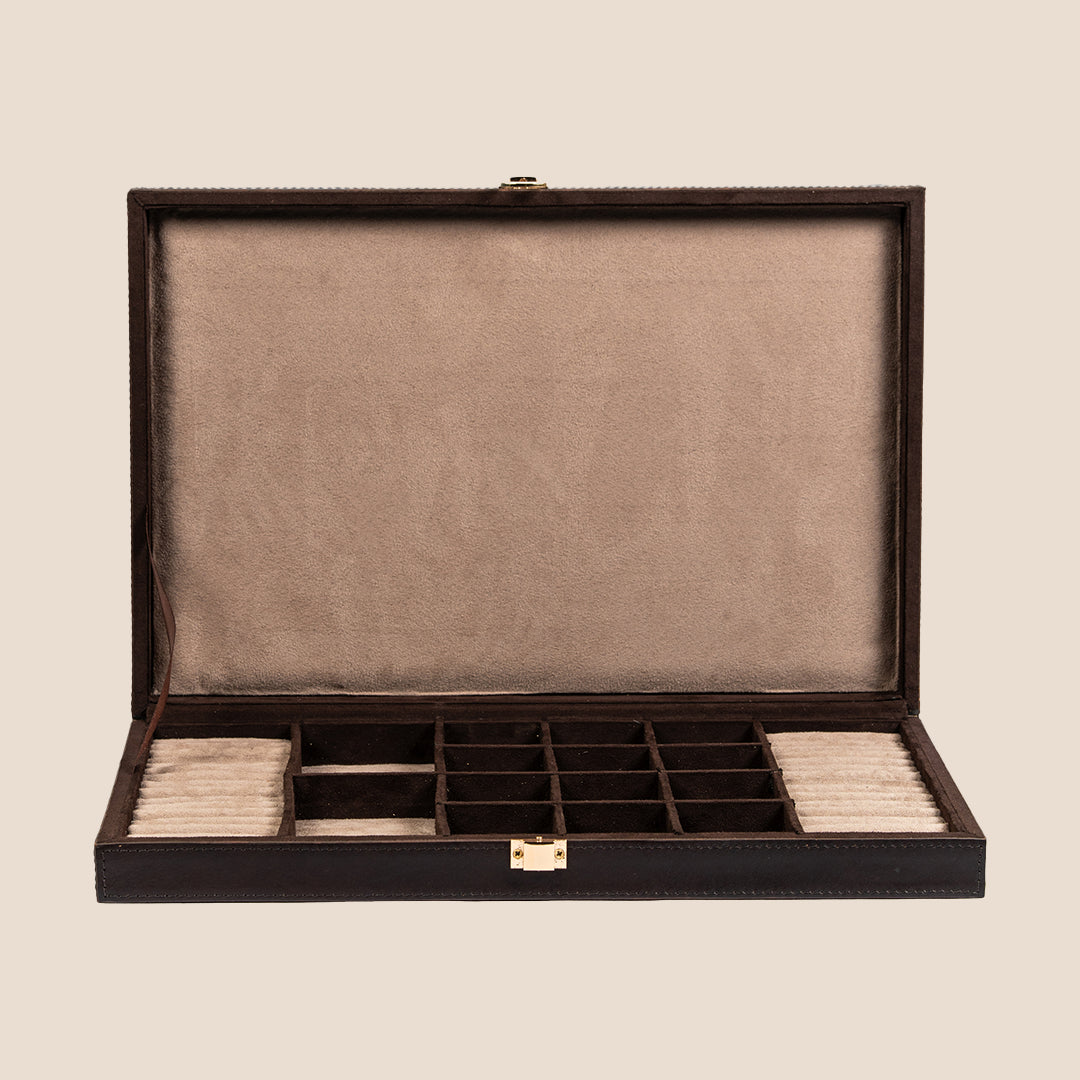 Regal Case Jewellery Organiser- Real Leather- Rakhi Gift Set