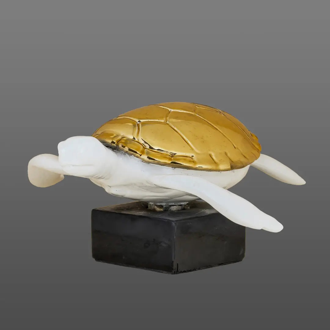 The Symbol of Steadfastness - Sculpture (White & Gold) - ACad Home
