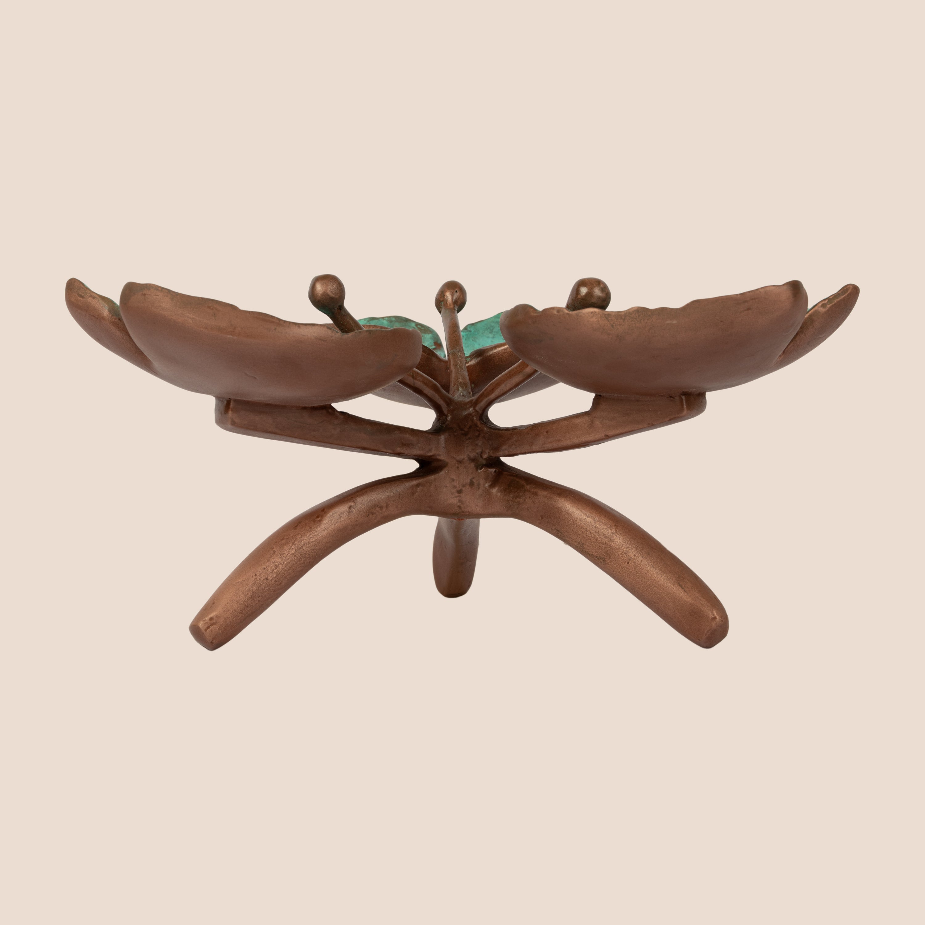 Elysian Leaf Cluster & Emerald Lotus Platter - Décor Tray Set