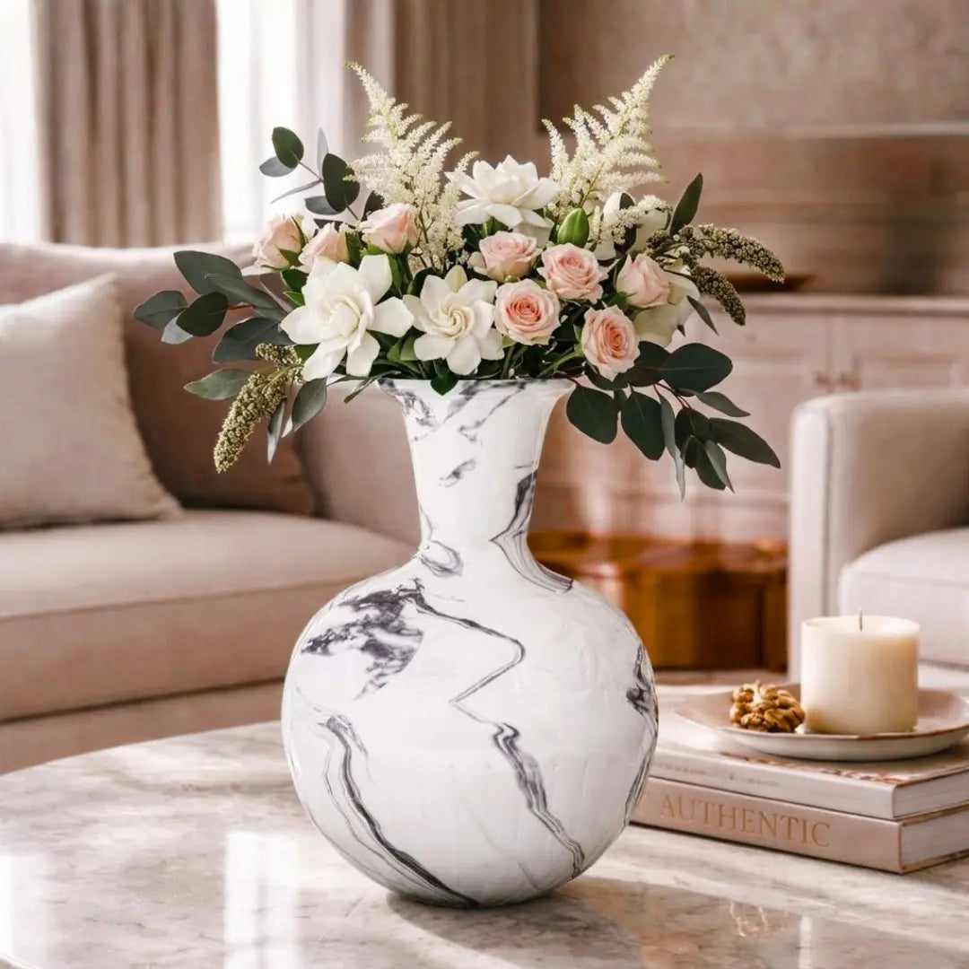 Verdigris Marble Ring - The Vase