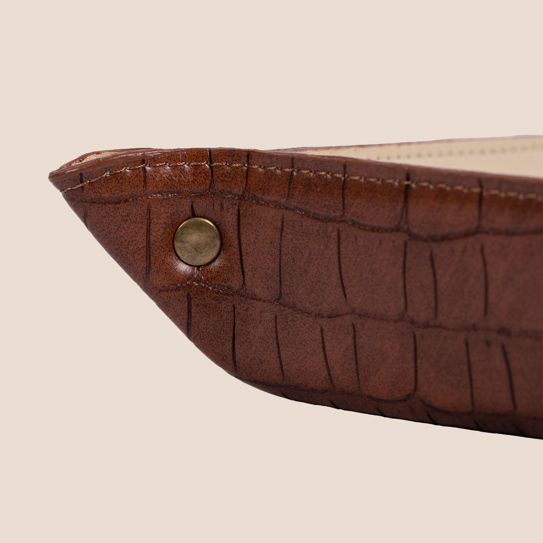 Classic Square Leather - Decor Tray