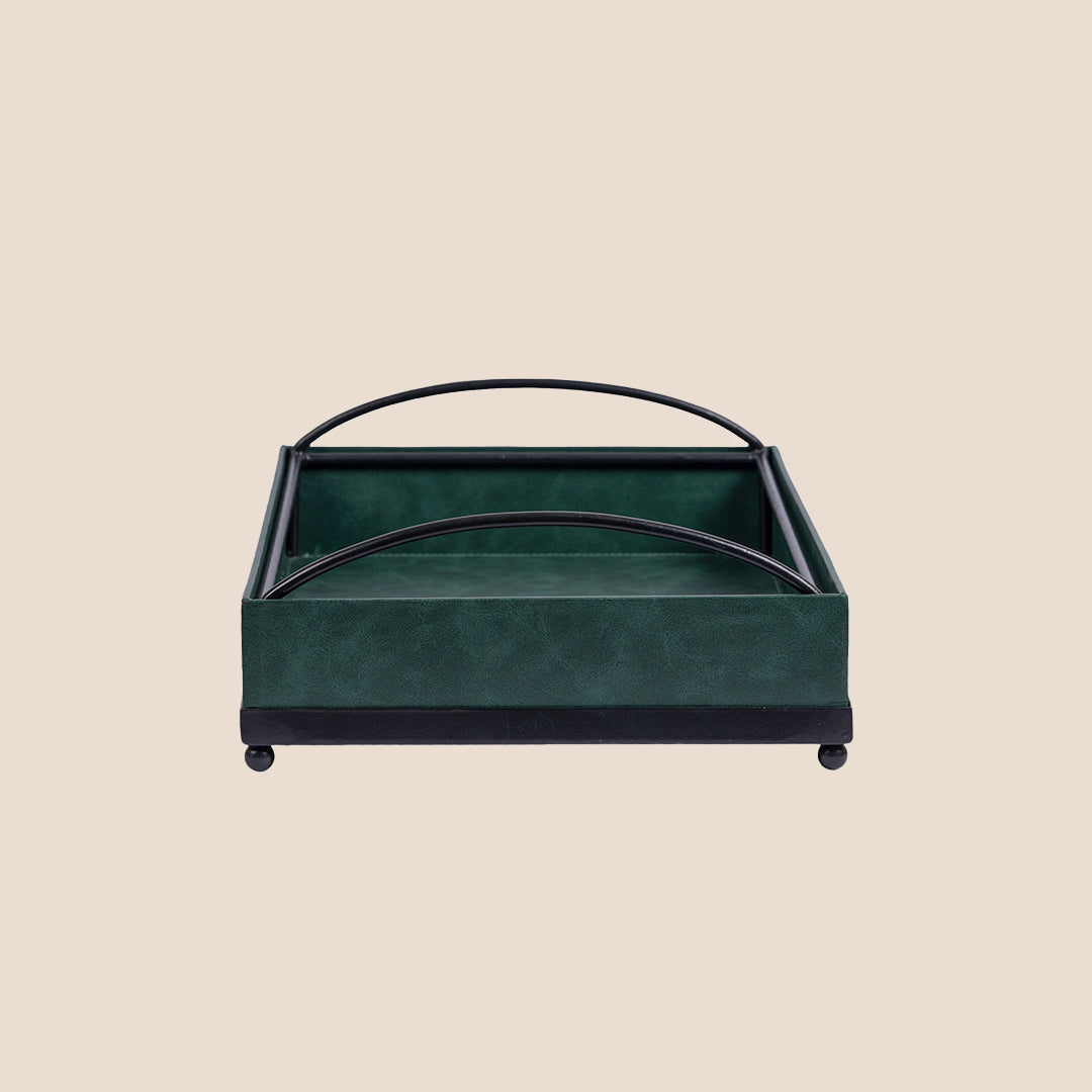 Metal luxe Leather - Décor Tray