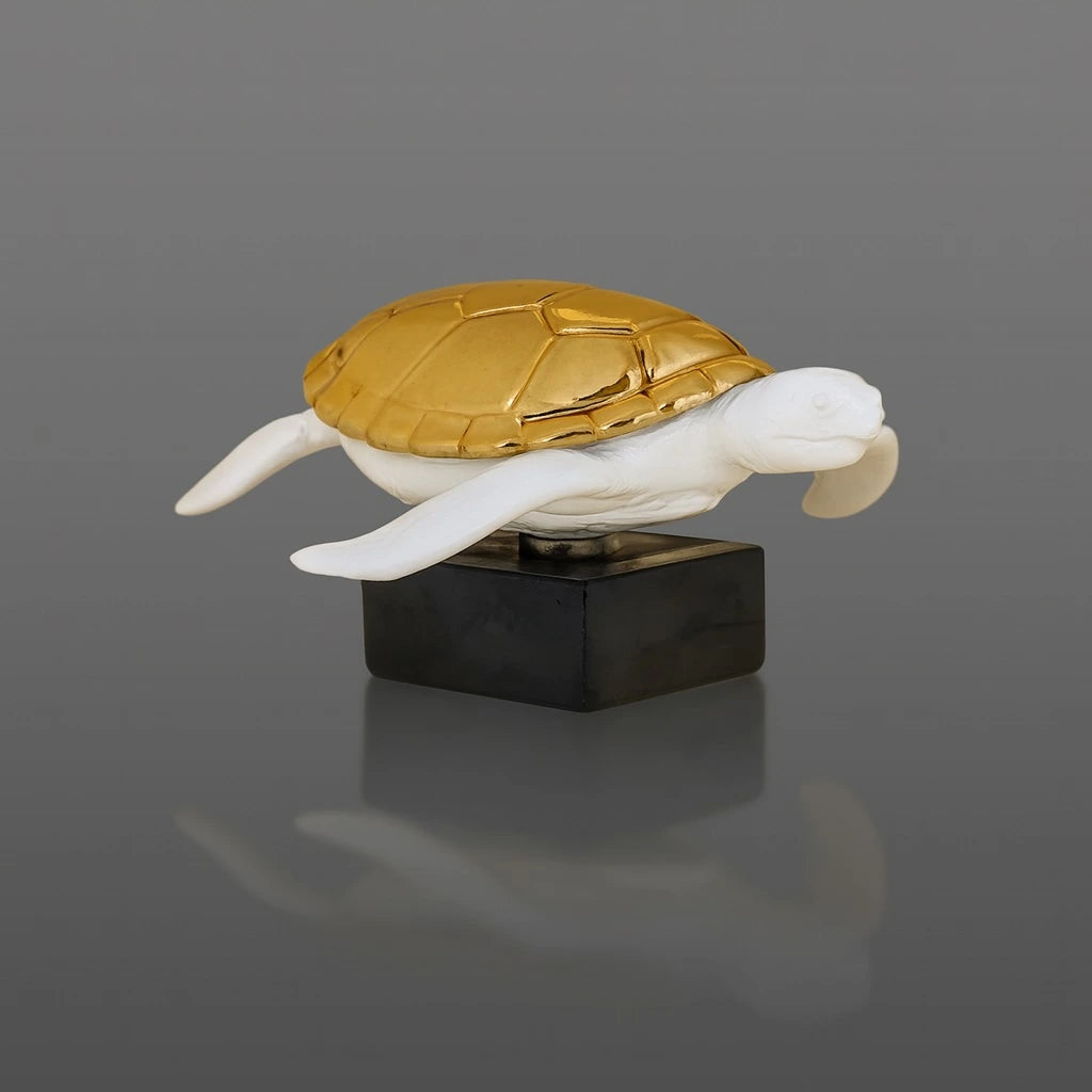 The Symbol of Steadfastness - Sculpture (White & Gold) - ACad Home