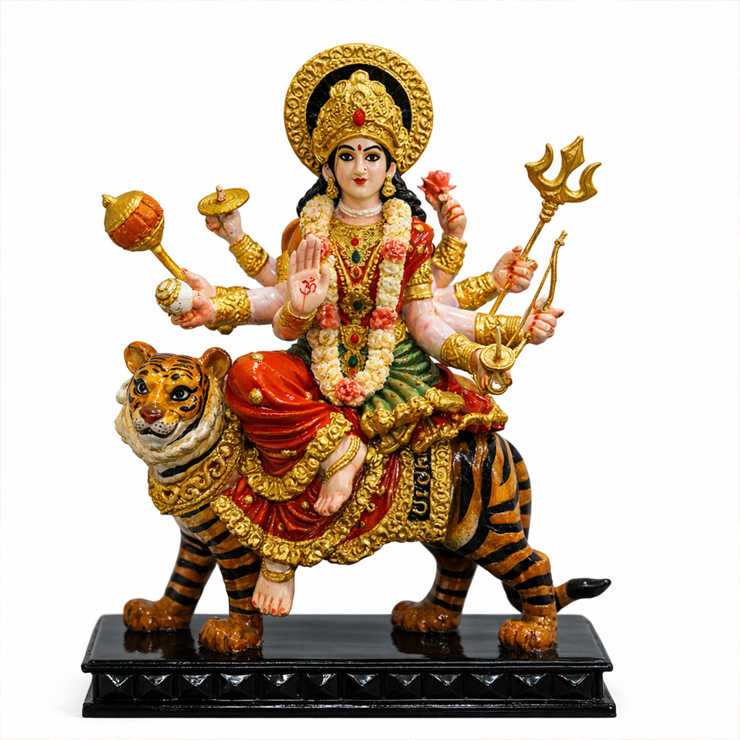 Goddess Durga Ji - God Idol (Hand Painted)