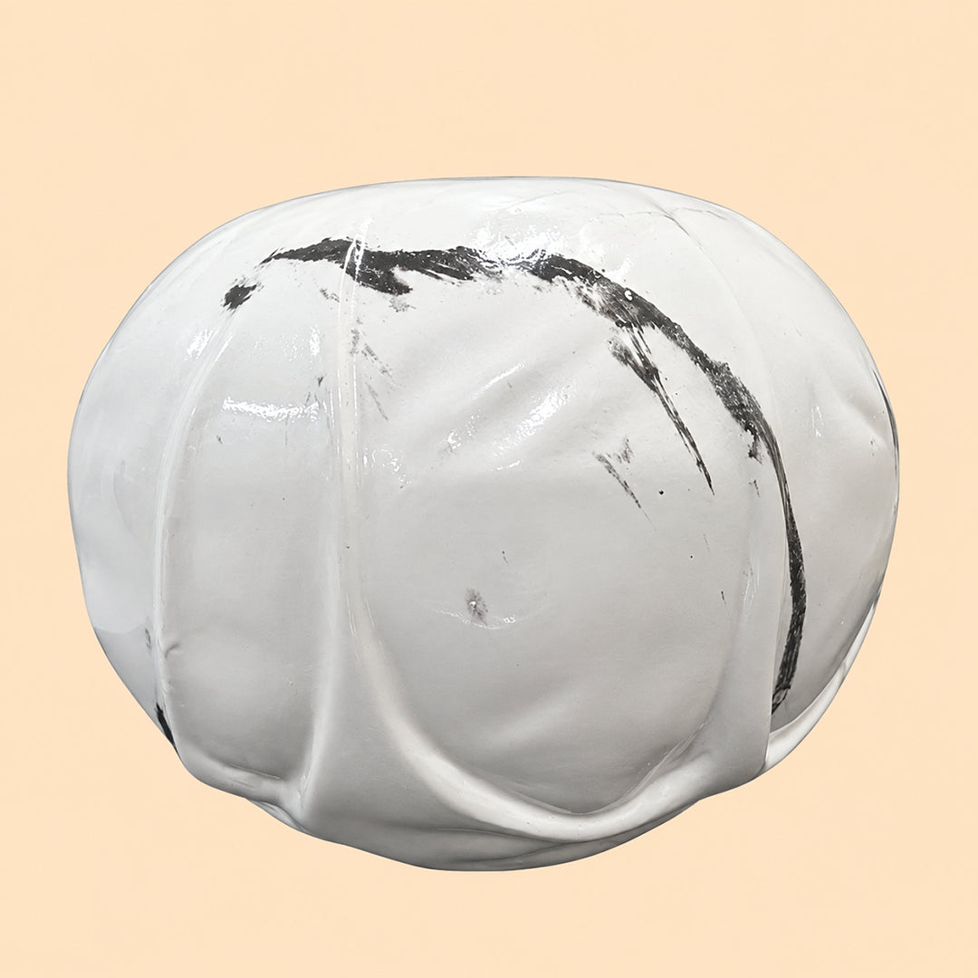 Marble Vein Orb- Vase