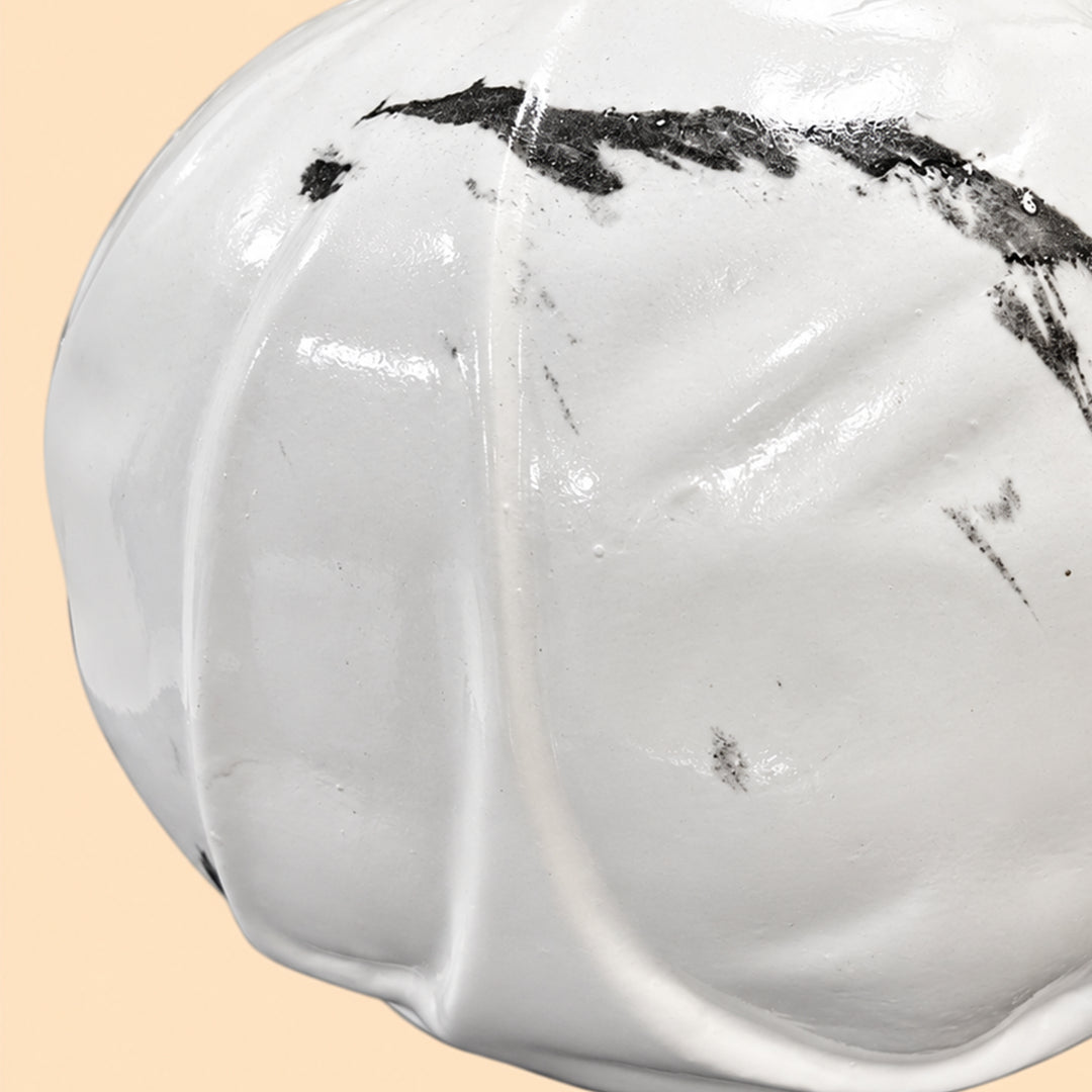 Marble Vein Orb- Vase