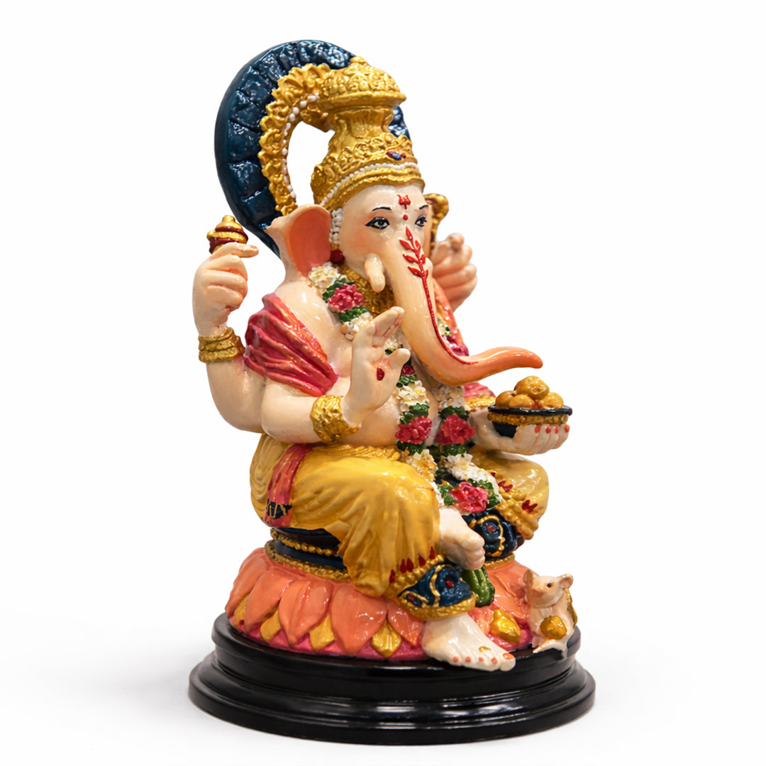 Lord Ganesh Ji - God Idol (Hand Painted)