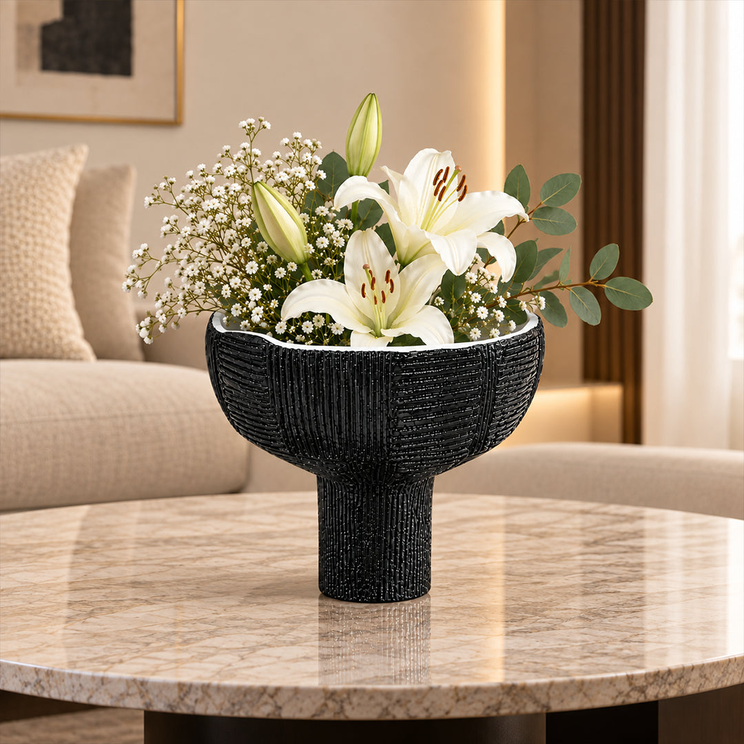 Obsidian Bloom - Vase