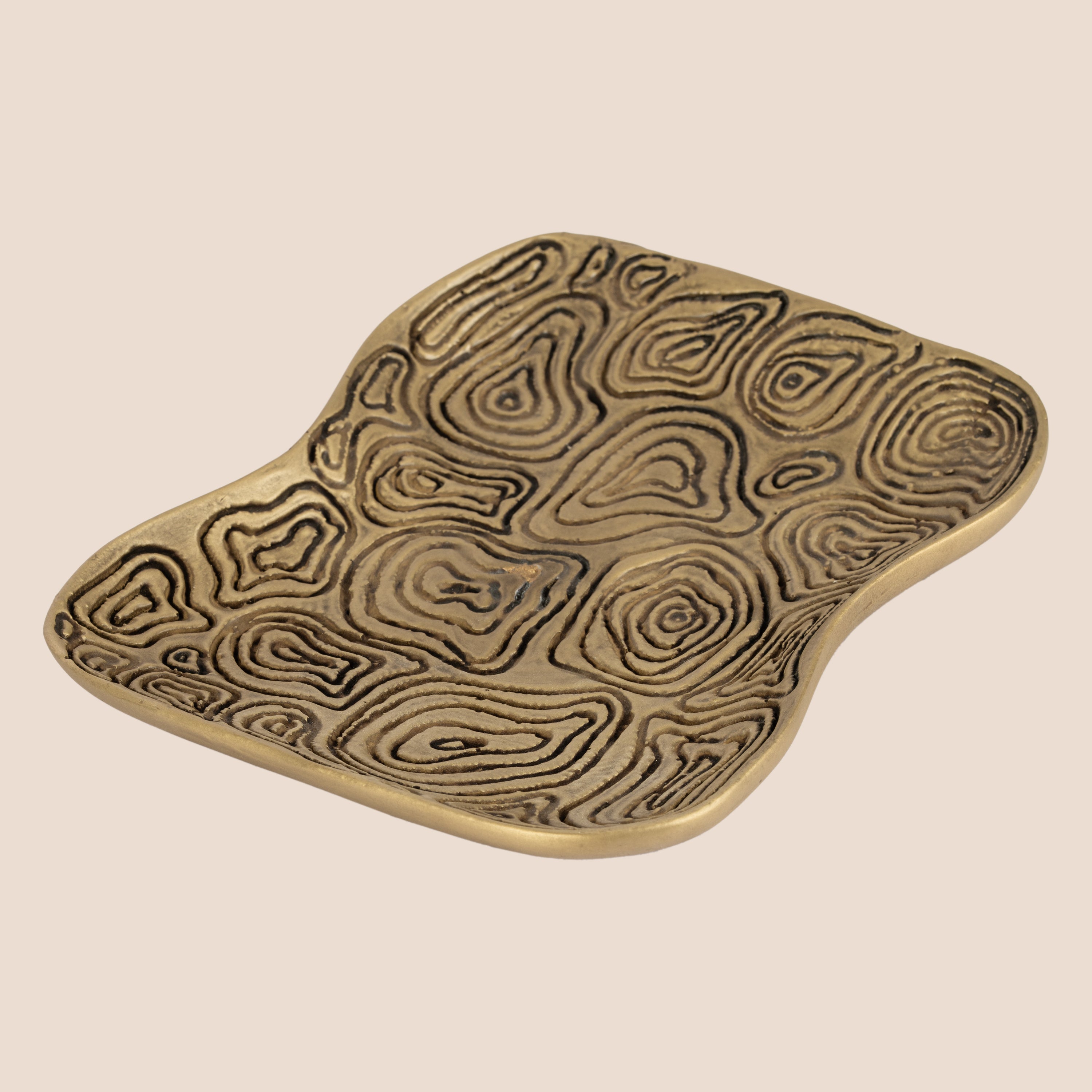 Solstice Bloom Tray & Strata Form Platter - Décor Tray Set