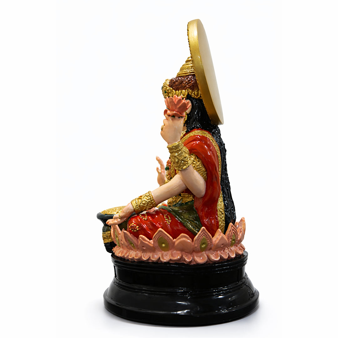 Goddess Lakshmi Ji - God Idol (Hand Painted)