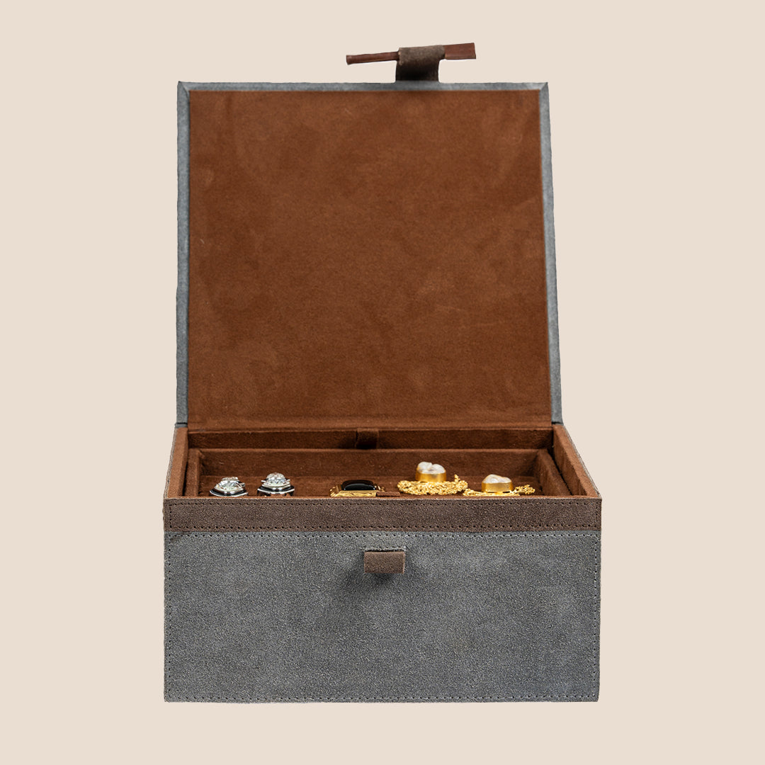 Velora Jewel Case- Real Leather - Rakhi Gift Set
