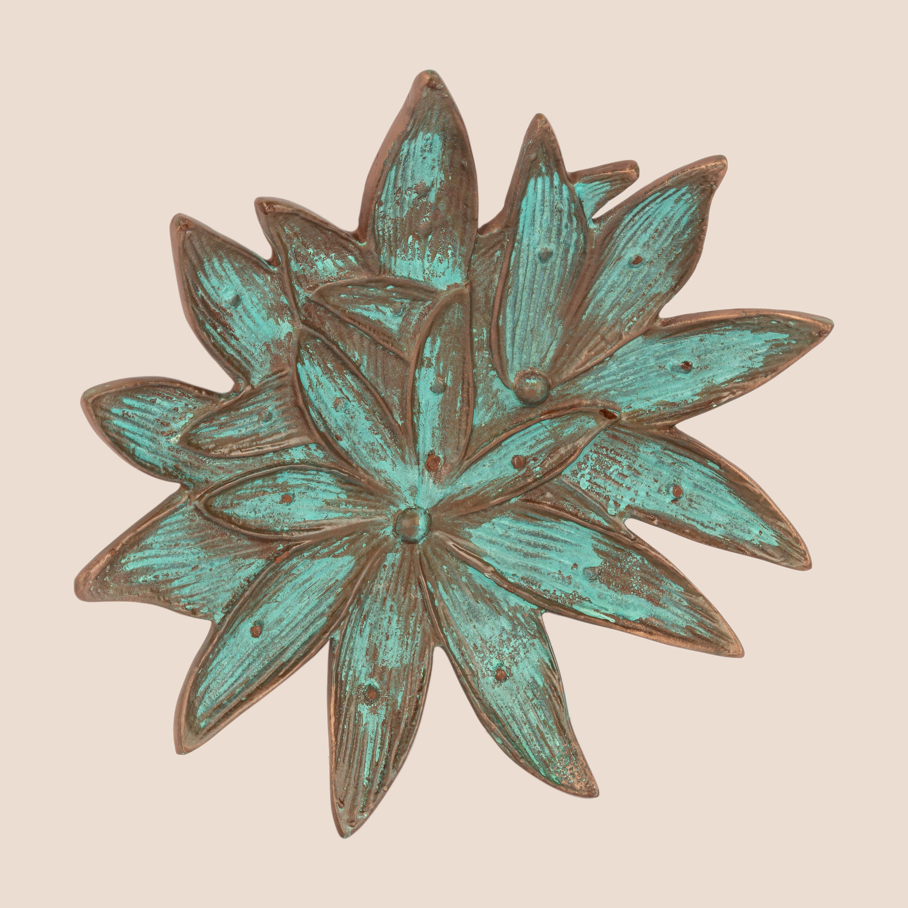Emerald Lotus Platter - Décor Tray