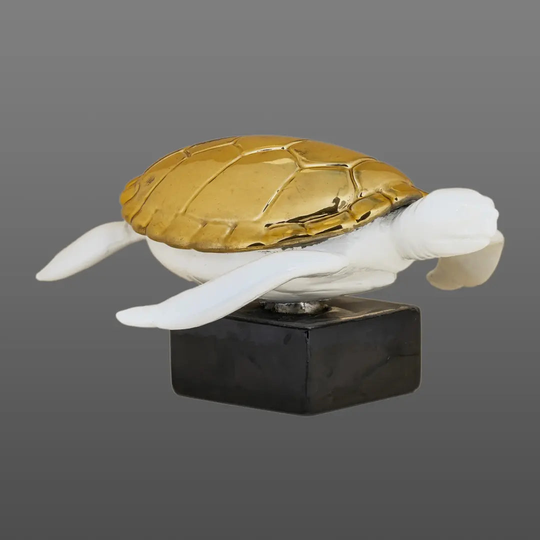 The Symbol of Steadfastness - Sculpture (White & Gold) - ACad Home