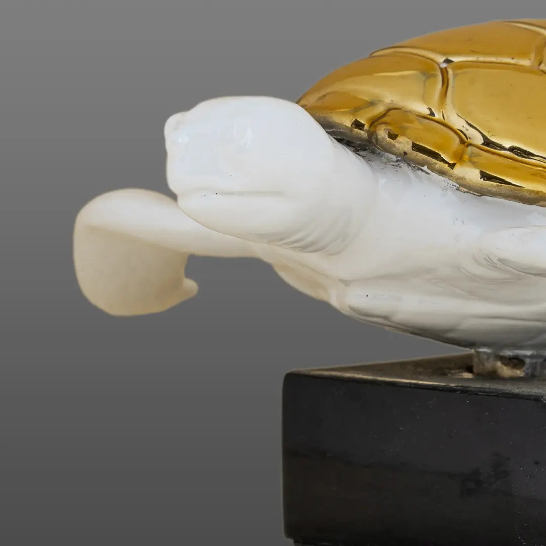 The Symbol of Steadfastness - Sculpture (White & Gold) - ACad Home