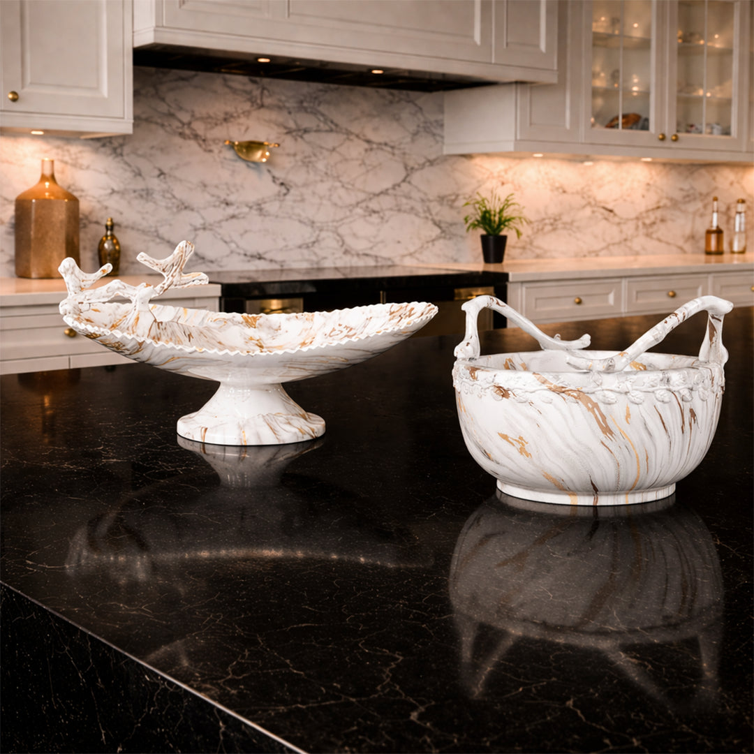 Marbled Embrace & Marble Luxe - Décor Tray Set