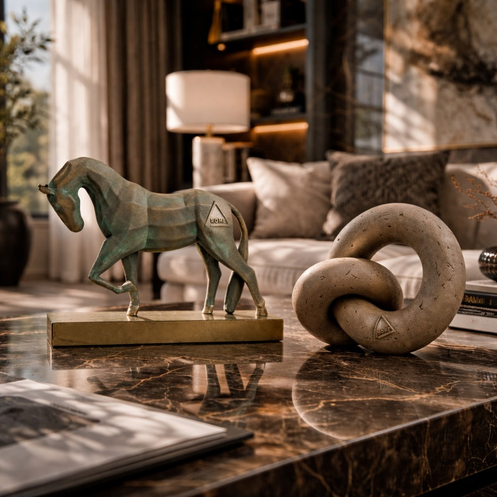 Harmonic Loop & Strength in Stillness - Sculpture Set