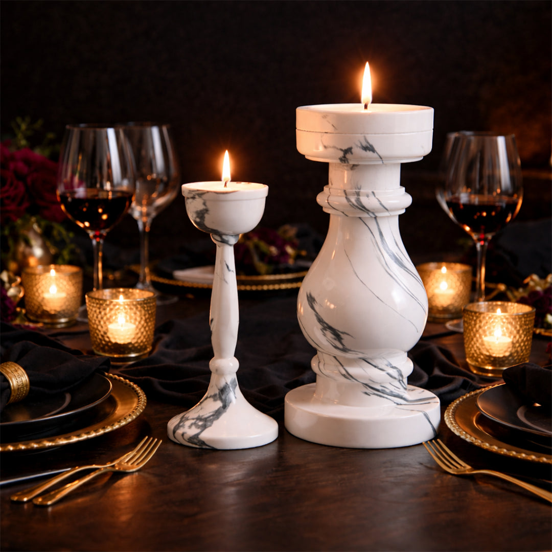 The Balustrade Pillar & Stambha - Scented Candle Set