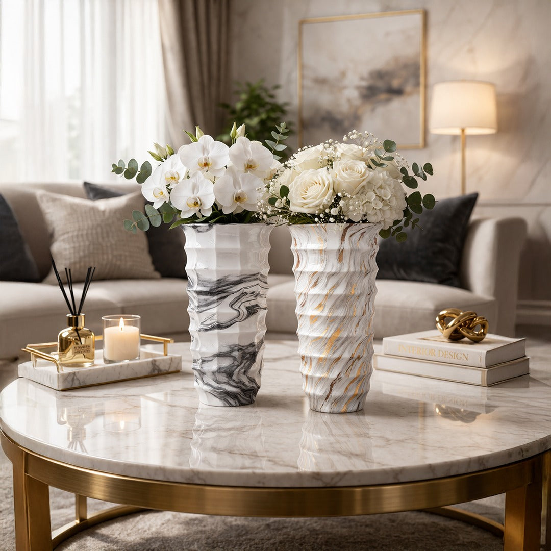 Aurelia Strata & Sootra - Vase Set