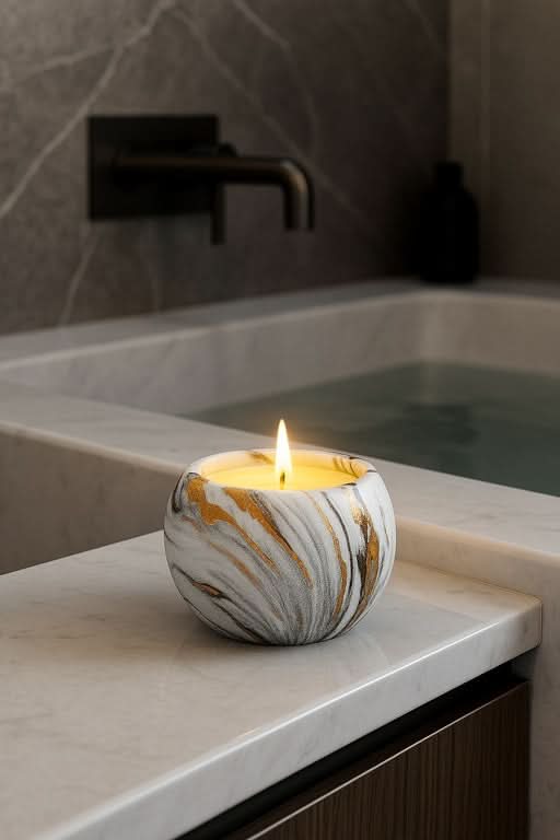 Layers of Illumination, Partial Radiance, Fragmented Glow & Surprise Rakhi Gift (Set of 3 Scented Candles) - ACad Home